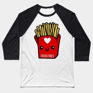 Fren Fries Cute Food French Fries Sticker Baseball T-Shirt